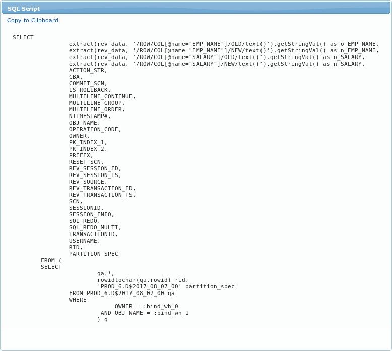 ch3 explore execution sql script section